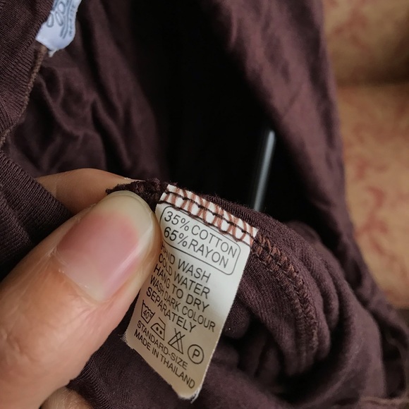 Brown Cowl-neck Tunic Top - Picture 2 of 6